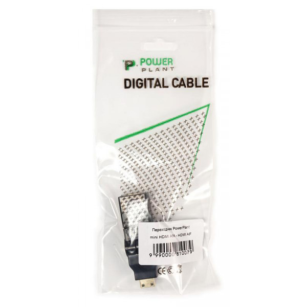Фото - Переходник HDMI PowerPlant HDMI AF - mini HDMI AM (KD00AS1300)