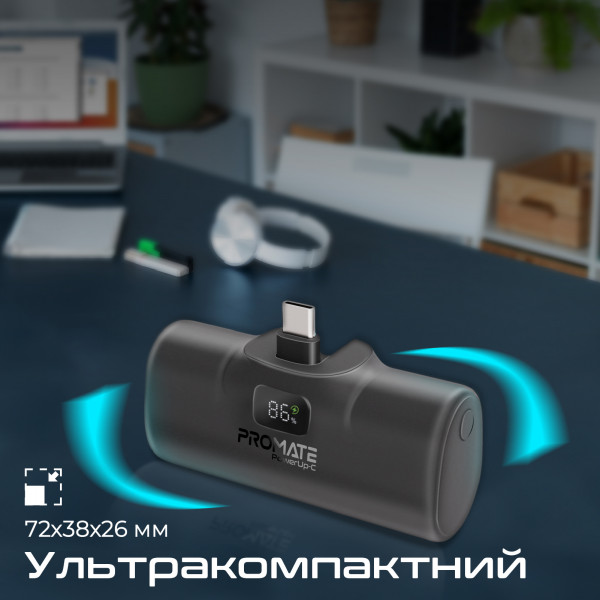 Фото - Батарея мобильная Promate 5000mAh (powerup-c.black)