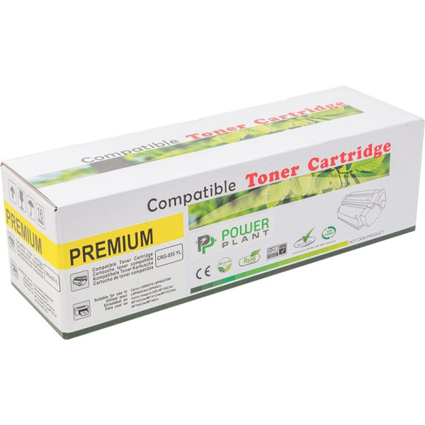 Фото - Картридж для лазерных принтеров/МФУ PowerPlant Canon MF742/744/746, LBP663/664 (CRG-055) YL с чипом (PP-CRG-055YL)