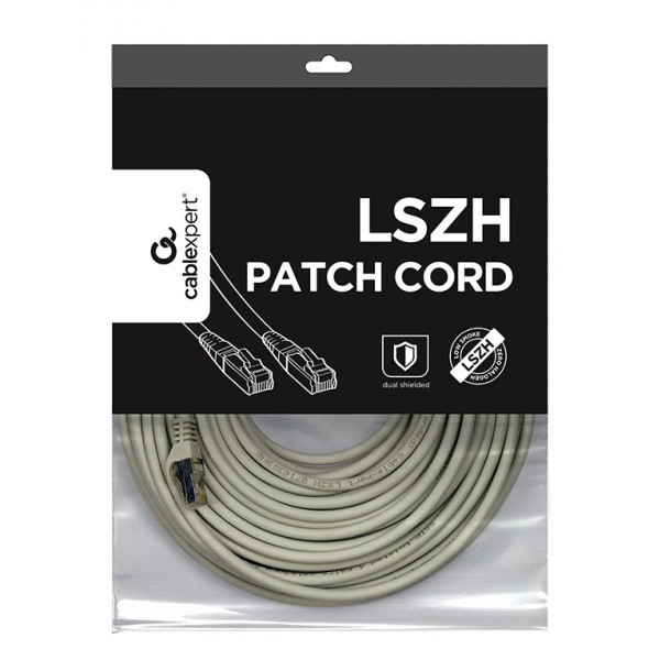 Фото - Кабель патч-корд Cablexpert S/FTP (PP6A-LSZHCU-50M) 50u 50m Gray