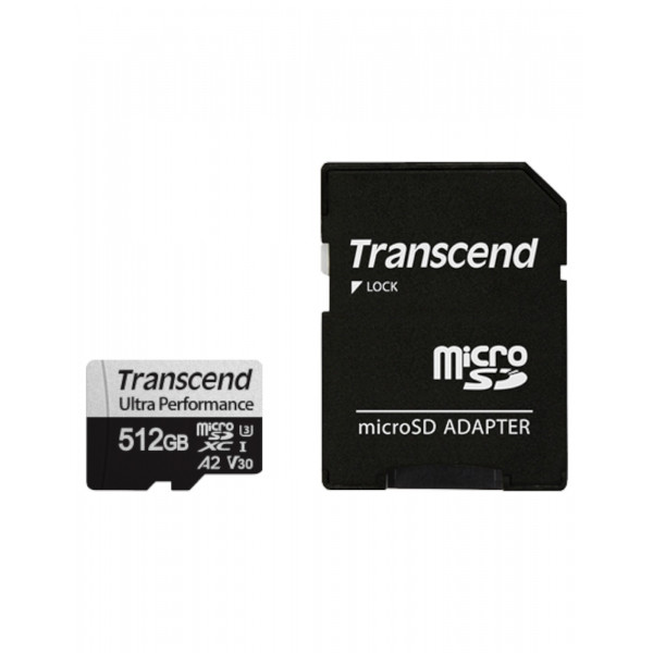 Фото - Карта памяти Transcend 512GB microSDXC w/ adapter UHS-I U3 A2 (TS512GUSD340S)