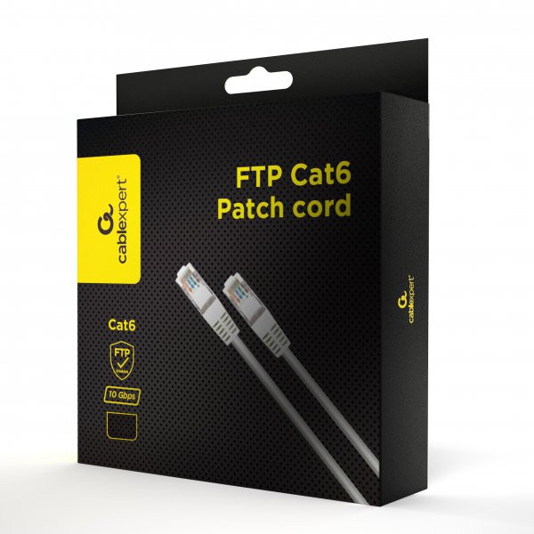 Фото - Уценка - Кабель патч-корд Cablexpert FTP Cat6 5 м Gray (PPB6-5M)