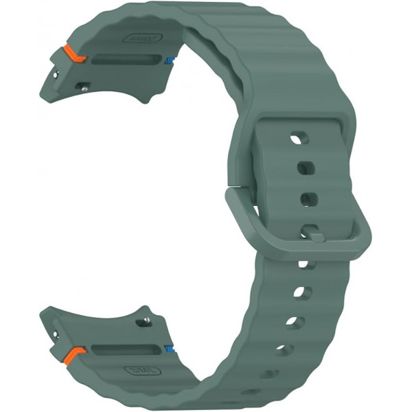 Фото - Ремешок для смарт-часов BeCover Ribbed Tape for Samsung Galaxy Watch (20mm) 3 41mm/4 40mm-44mm/5 40-44mm/6 40-44mm/7 40-44mm Dark Green (712041)