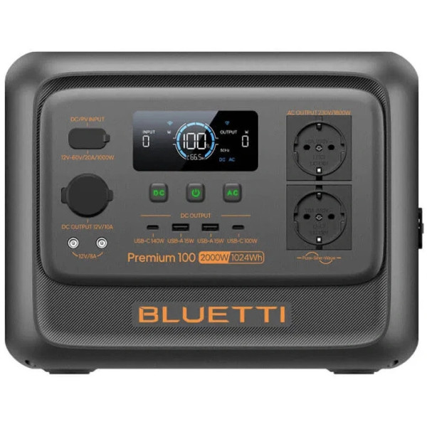 Фото - Зарядная станция универсальная Bluetti Premium 100 V2 Portable Power Station 2000W/1024Wh (PR100V2)