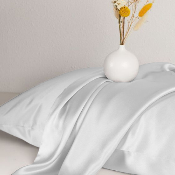 Фото - Простынь двуспальная MirSon Satin Light Pro 10-001 Snow White 180x190+25 см (2200010169089)