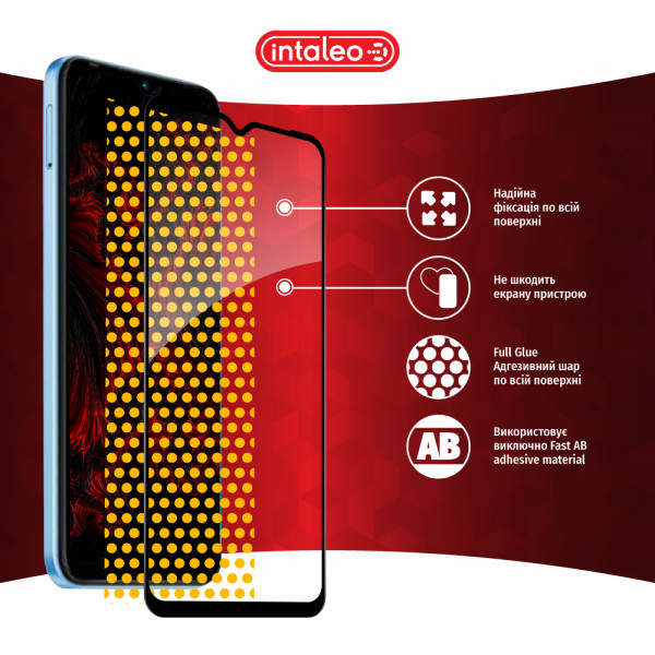 Фото - Защитное стекло для смартфона Intaleo Full Glue for Tecno Pop 6 Pro Black (1283126551611)