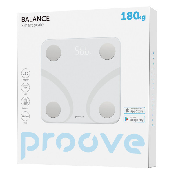 Фото - Смарт-весы напольные Proove Balance White (SLBF00010002)