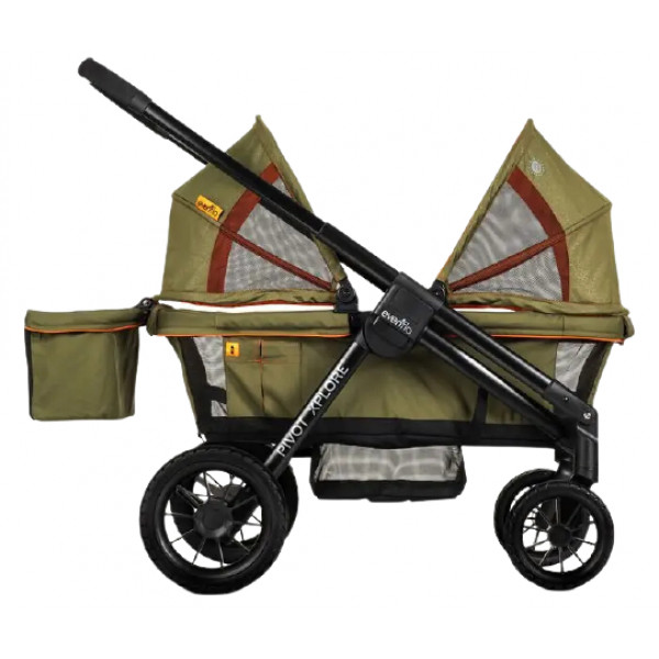 Фото - Коляска для двойни прогулочная Evenflo Pivot Xplore All-Terrain Stroller Wagon Gypsy (32884198252)