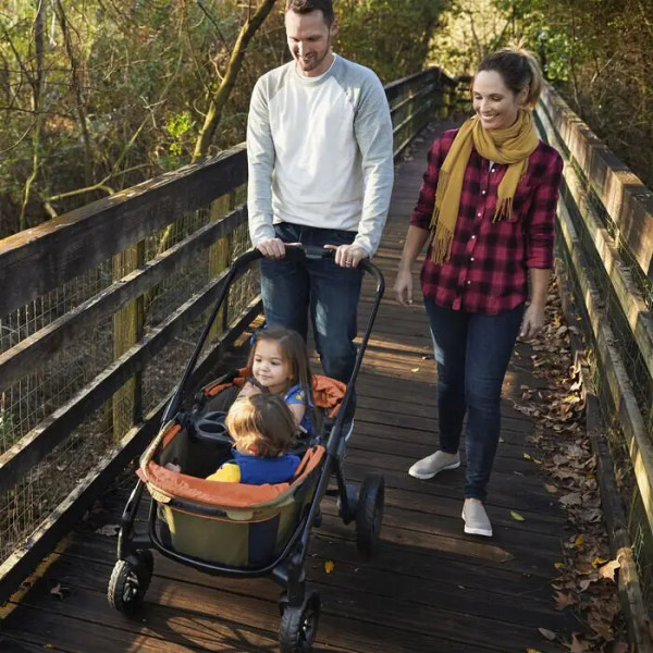 Фото - Коляска для двойни прогулочная Evenflo Pivot Xplore All-Terrain Stroller Wagon Gypsy (32884198252)
