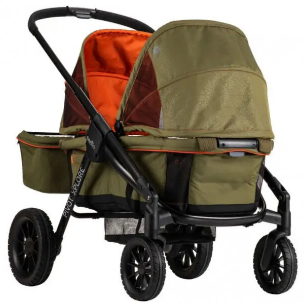 Фото - Коляска для двойни прогулочная Evenflo Pivot Xplore All-Terrain Stroller Wagon Gypsy (32884198252)