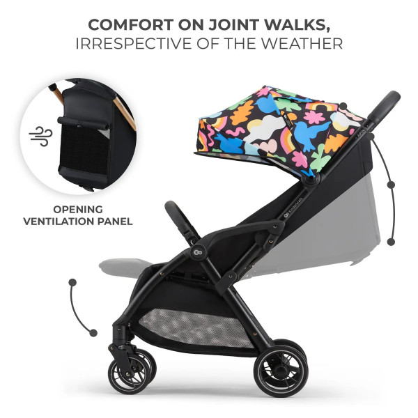 Фото - Коляска прогулочная Kinderkraft Apino Happy Shapes (KSAPIN00HAP0000)