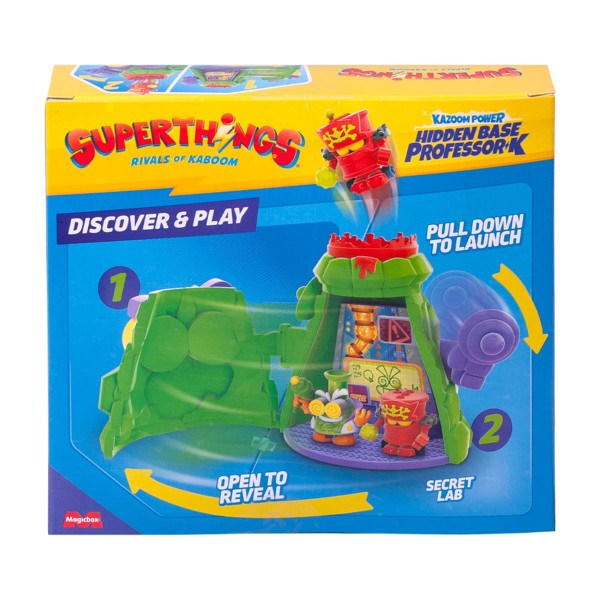 Фото - Коллекционные фигурки набор SuperThings серии Kazoom Power - СКРЫТАЯ БАЗА ПРОФЕССОРА К (PSTSP112IN250)