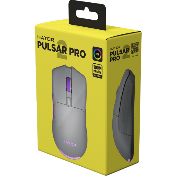 Фото - Мышь проводная игровая Hator Pulsar 2 PRO (HTM-526) Titanium