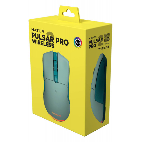 Фото - Мышь беспроводная игровая Hator Pulsar 2 PRO Wireless Mint (HTM-533)