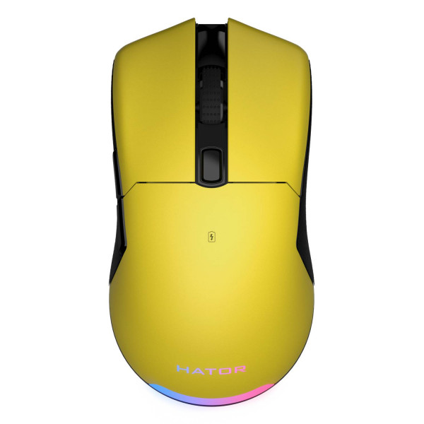Фото - Мышь беспроводная игровая Hator Pulsar 2 PRO Wireless Yellow (HTM-532)