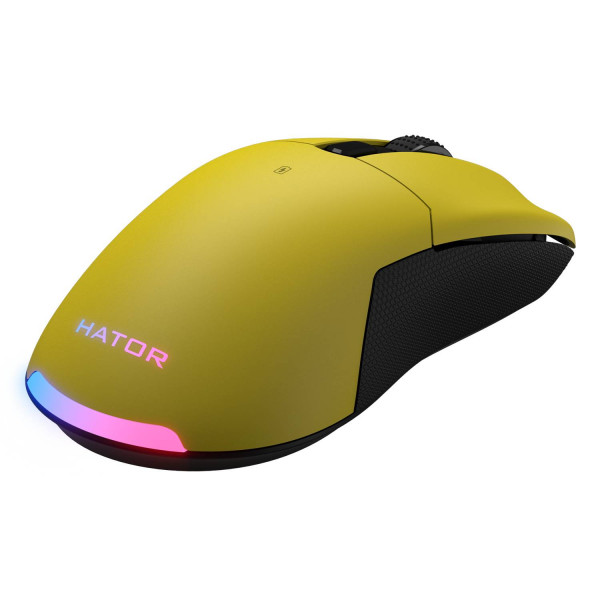 Фото - Мышь беспроводная игровая Hator Pulsar 2 PRO Wireless Yellow (HTM-532)