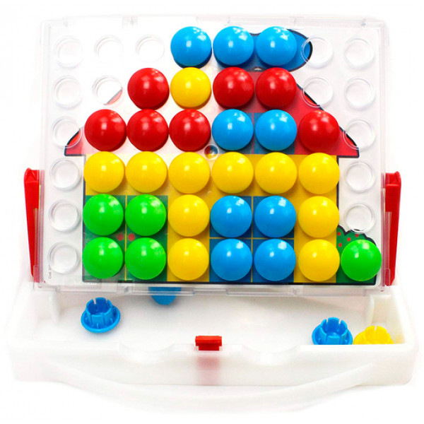 Фото - Мозаика для малышей Quercetti 48 эл. в кейсе + доска 27х21 см (4190-Q)