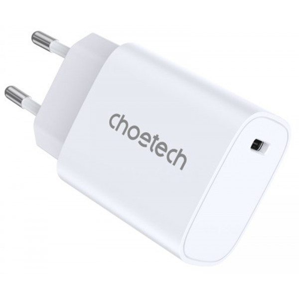 Фото - Сетевое зарядное устройство Choetech USB-С 20W PD/QC (Q5004-EU-WH)