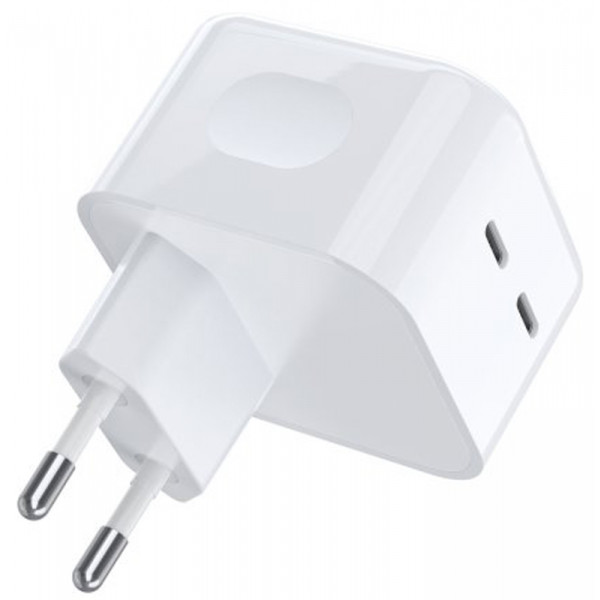 Фото - Сетевое зарядное устройство Choetech 2 USB-С 35W PD/QC (Q5008-EU-WH) Фото - Сетевое зарядное устройство Choetech 2 USB-С 35W PD/QC (Q5008-EU-WH)