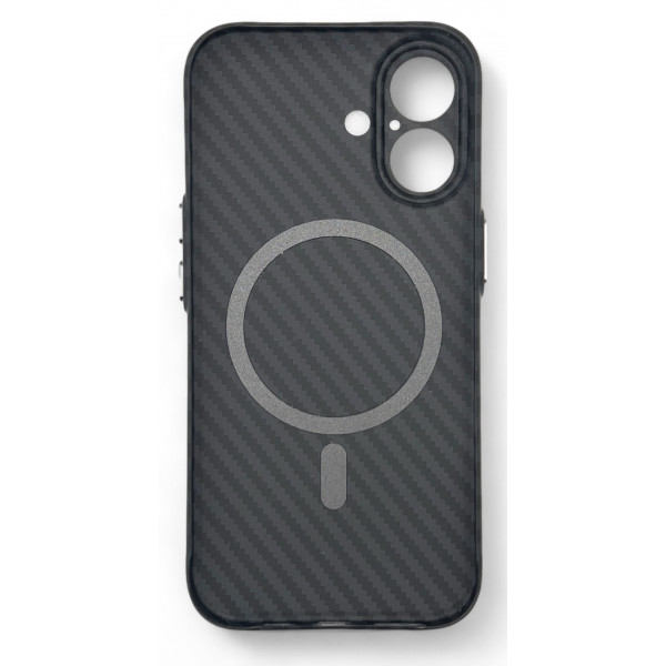 Фото - Чехол для смартфона BeCover Carbonite Case (MagSafe) for Apple iPhone 16 Black (712067)