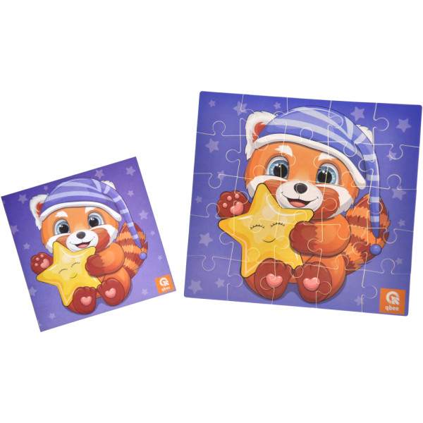 Фото - Пазлы мягкие (3-4 года) qbee 25 эл. "Звездный Енотик" (QB100-006)