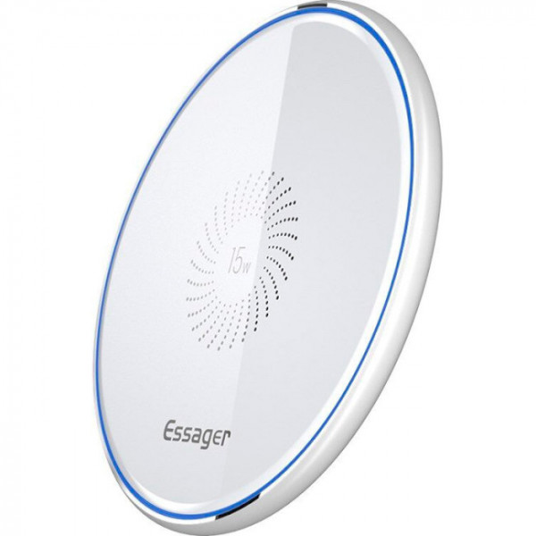 Фото - Беспроводное зарядное устройство Essager Desktop QI Magnetic Wireless Phone Charger 15W White (EWXZMX-JMB02)
