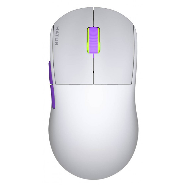 Фото - Мышь беспроводная игровая Hator Quasar 2 Ultra 4K Wireless/Bluetooth/USB White-Lilac (HTM571WL)