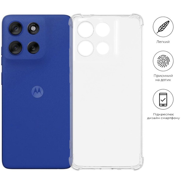 Фото - Чехол для смартфона BeCover for Motorola Moto G56 Clear (713802)