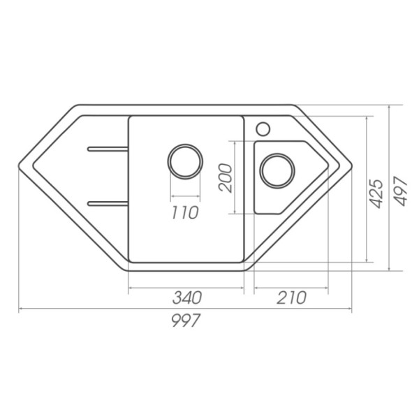 Фото - Мойка кухонная VALESO 9950 PANDORA матовая Сафари
