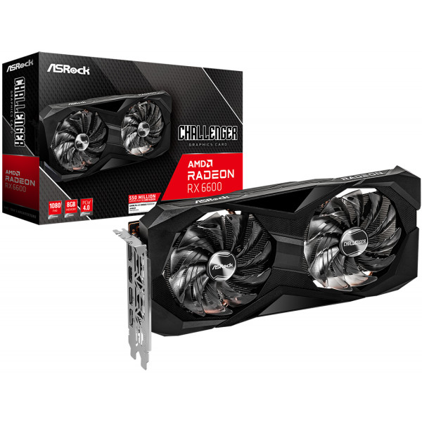 Фото - Видеокарта ASRock AMD RX 6600 Challenger D (RX6600 CLD 8G)