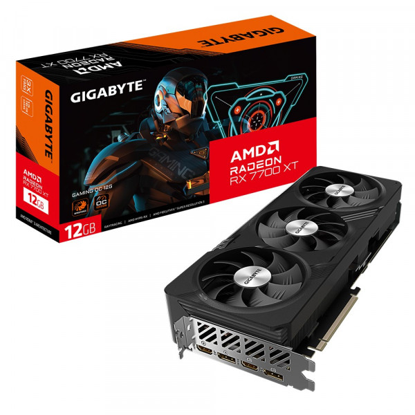 Фото - Видеокарта Gigabyte PCI-Ex Radeon RX 7700 XT Gaming OC 12GB GDDR6 192bit (GV-R77XTGAMING OC-12GD)