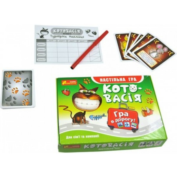 Фото - Настольная игра (3-4 года) Ranok-Creative Котовасия (дорожная), укр. (309676)