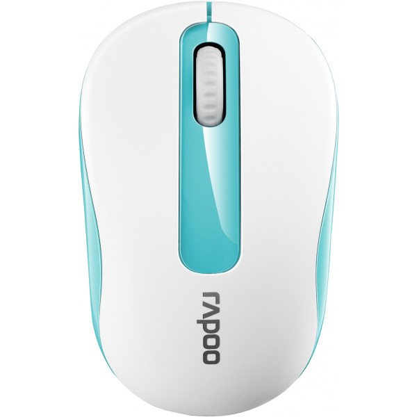 Фото - Мышь компьютерная rapoo M10 wireless, голубая