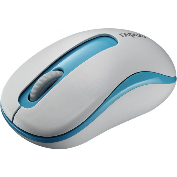 Фото - Мышь компьютерная rapoo M10 wireless, голубая