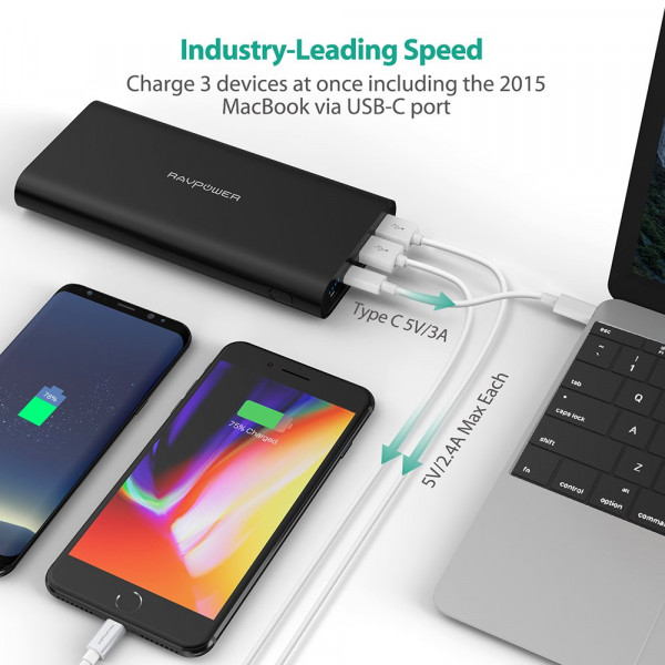 Фото - Батарея мобильная RavPower 26800mAh 2017Q4 Upgraded Dual Input Portable Charger (RP-PB067)