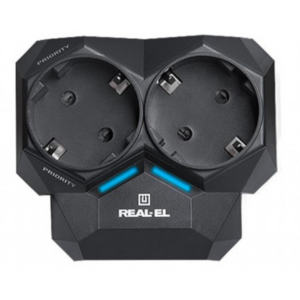 Фото - Автомат защиты от всплесков напряжения REAL-EL AR-01 Black (EL122300005) Фото - Автомат защиты от всплесков напряжения REAL-EL AR-01 Black (EL122300005)
