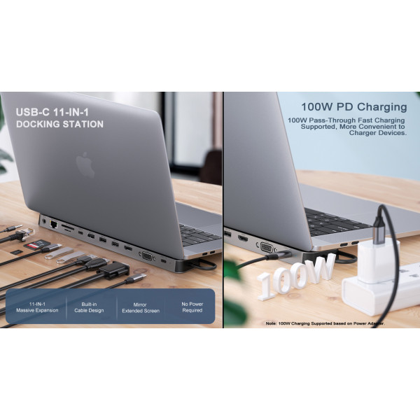 Фото - Хаб USB REAL-EL CQ-1000 Space Grey (EL123110005)