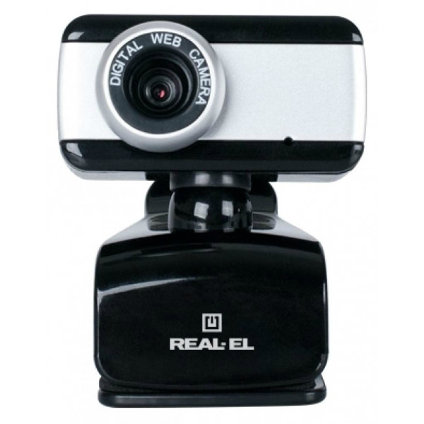 Фото - Веб-камера для компьютера REAL-EL FC-130 Web черно-серый Фото - Веб-камера для компьютера REAL-EL FC-130 Web черно-серый