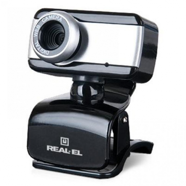 Фото - Веб-камера для компьютера REAL-EL FC-130 Web черно-серый