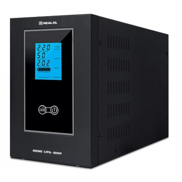 Фото - Источник бесперебойного питания REAL-EL HOME UPS-1000
