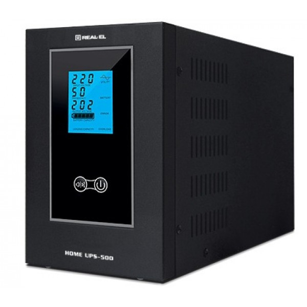 Фото - Источник бесперебойного питания REAL-EL HOME UPS-500