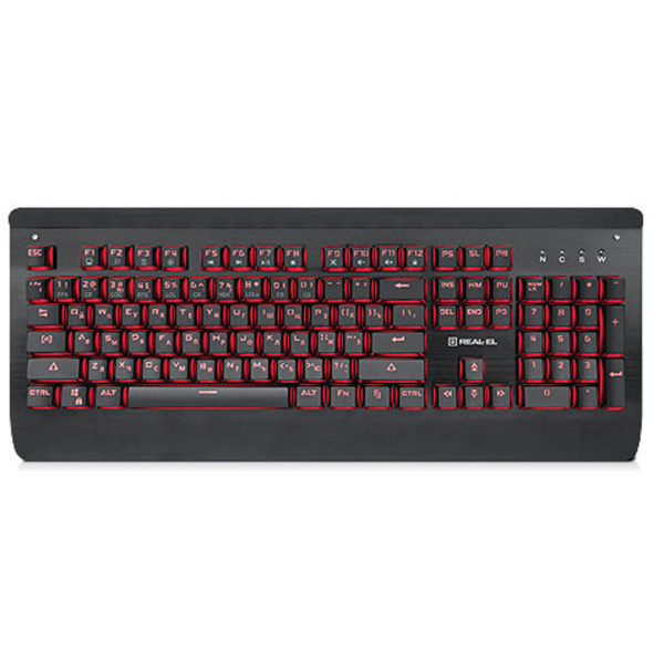 Фото - Клавиатура проводная REAL-EL M15 Black USB Фото - Клавиатура проводная REAL-EL M15 Black USB