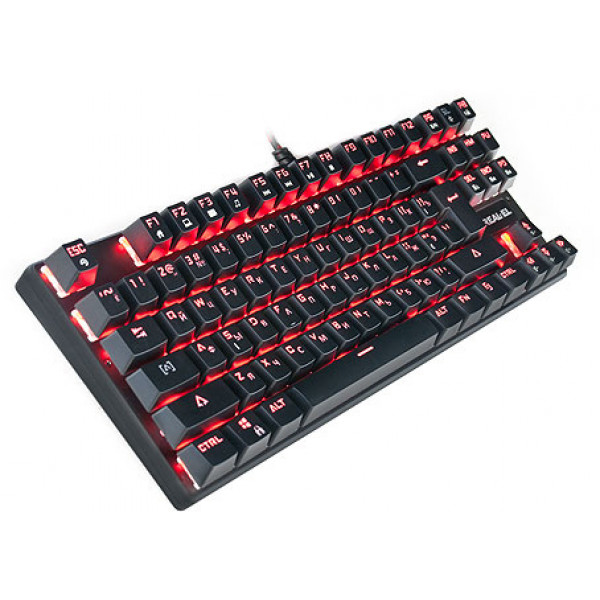 Фото - Клавиатура проводная игровая REAL-EL M28 RGB TKL USB Black