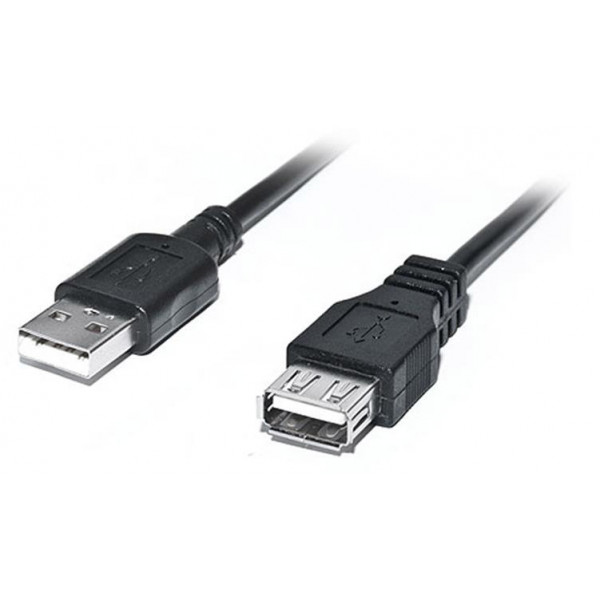 Фото - Кабель USB type A - USB type A REAL-EL Pro USB2.0 AM-AF 2m Black (EL123500028)