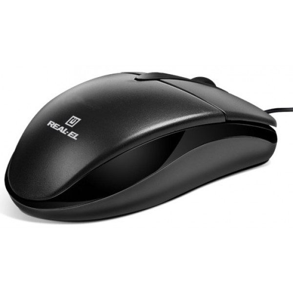 Фото - Мышь проводная REAL-EL RM-211 USB Black