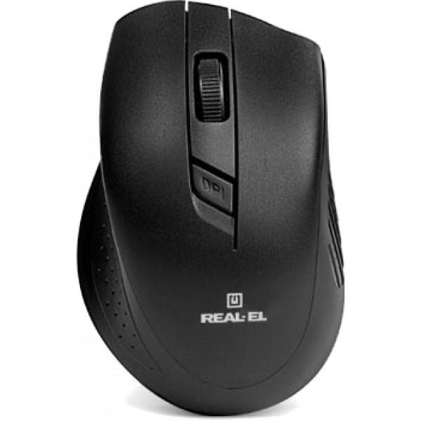 Фото - Мышь беспроводная REAL-EL RM-300 USB Black-Grey