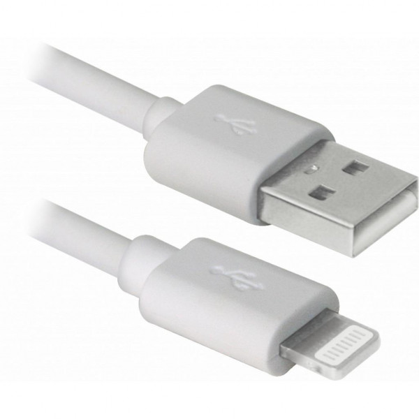 Фото - Кабель синхронизации данных REAL-EL USB 2.0 AM-Lightning 1m White (EL123500033)
