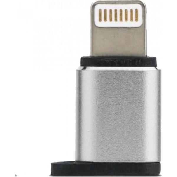 Фото - Переходник Remax Visual MicroUSB to Lightning Silver (RA-USB2-SILVER)