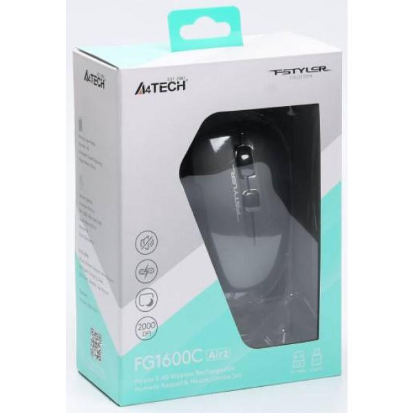 Фото - Клавиатура+мышь беспроводная A4tech G1600C Air2 (Grey)