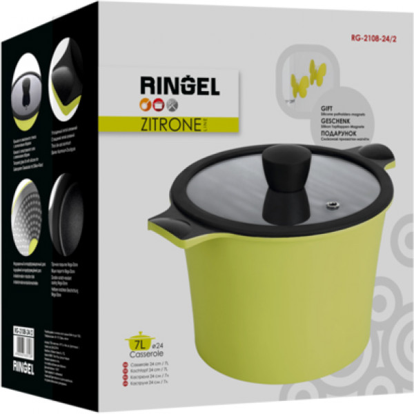 Фото - Кастрюля Ringel Zitrone 24x12 см 5.2 л (RG-2108-24/1)